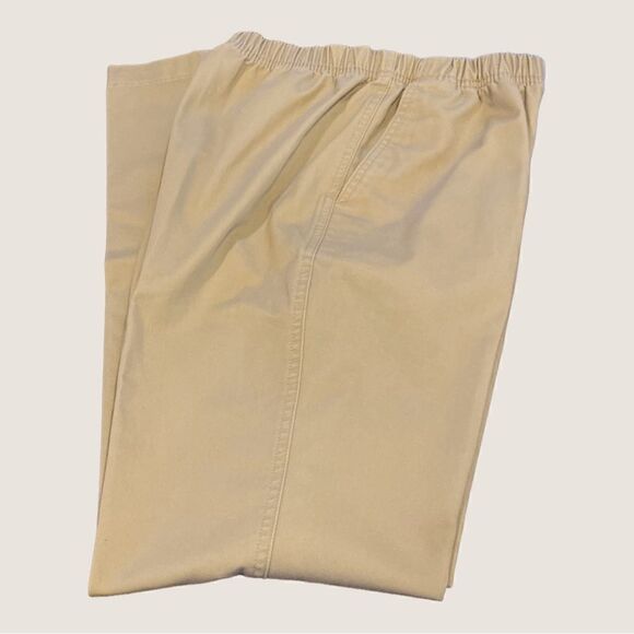 Lands' End Women's Fit 3 Elastic Waist Pull On Capri Size 2P - Picture 3 of 12